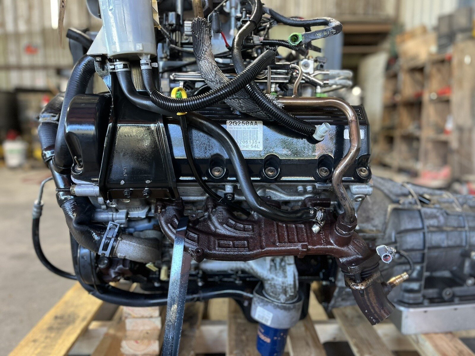 02 FORD F150 5.4L SUPERCHARGED ENGINE TRANSMISSION PULLOUT SVT LIGHTNING HARLEY - Image 7